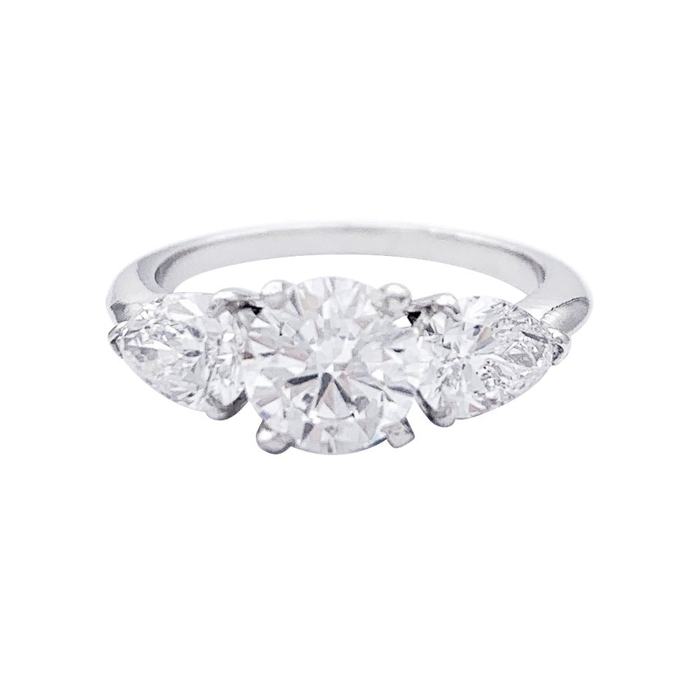 Bague Solitaire or blanc et diamant - Castafiore