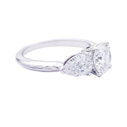 Bague Solitaire or blanc et diamant - Castafiore