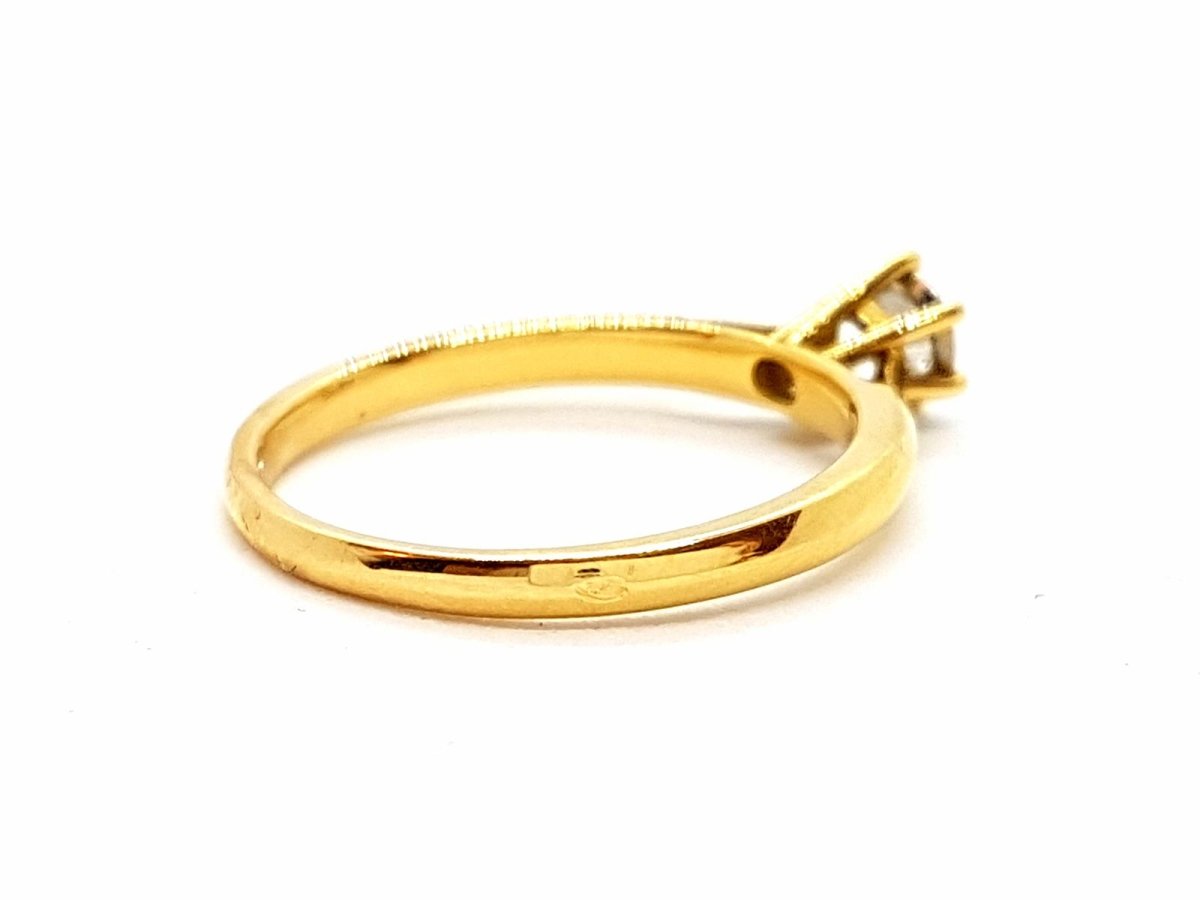 Bague Solitaire Or jaune Diamant - Castafiore