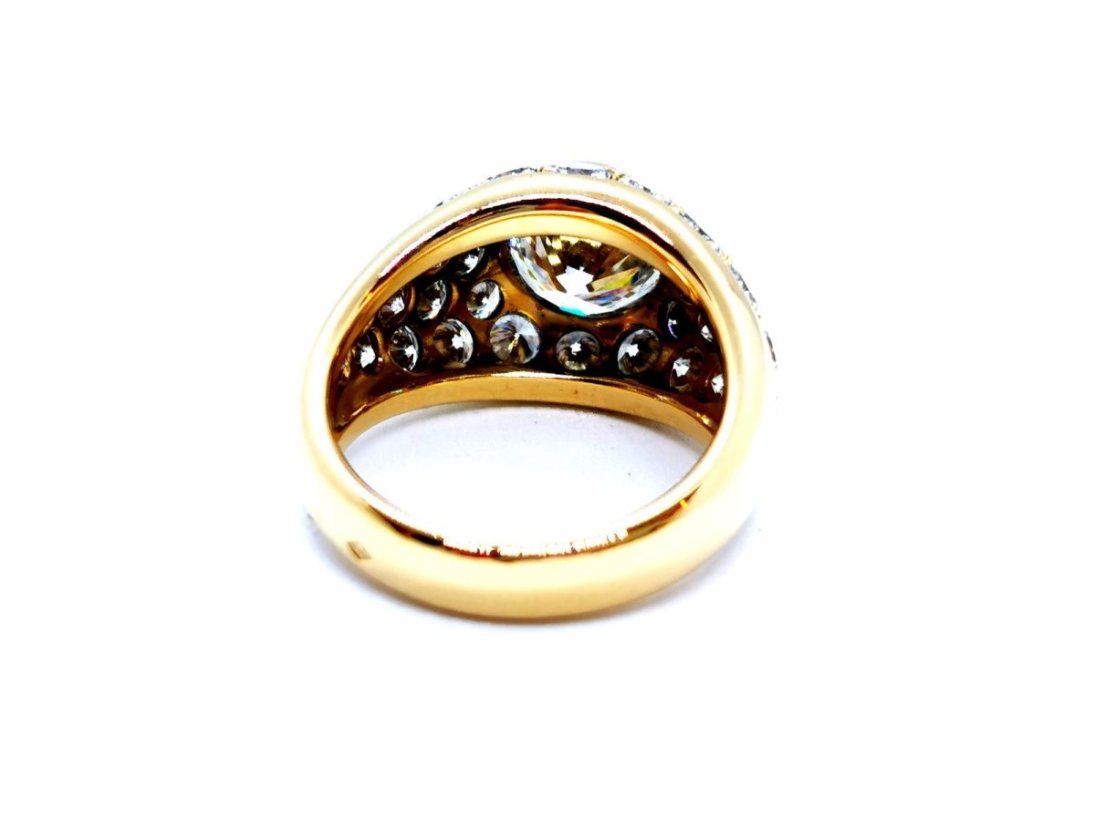 Bague Solitaire Or jaune Diamant - Castafiore