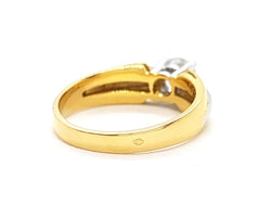 Bague Solitaire Or jaune Diamant - Castafiore