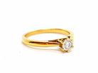 Bague Solitaire Or jaune Diamant - Castafiore