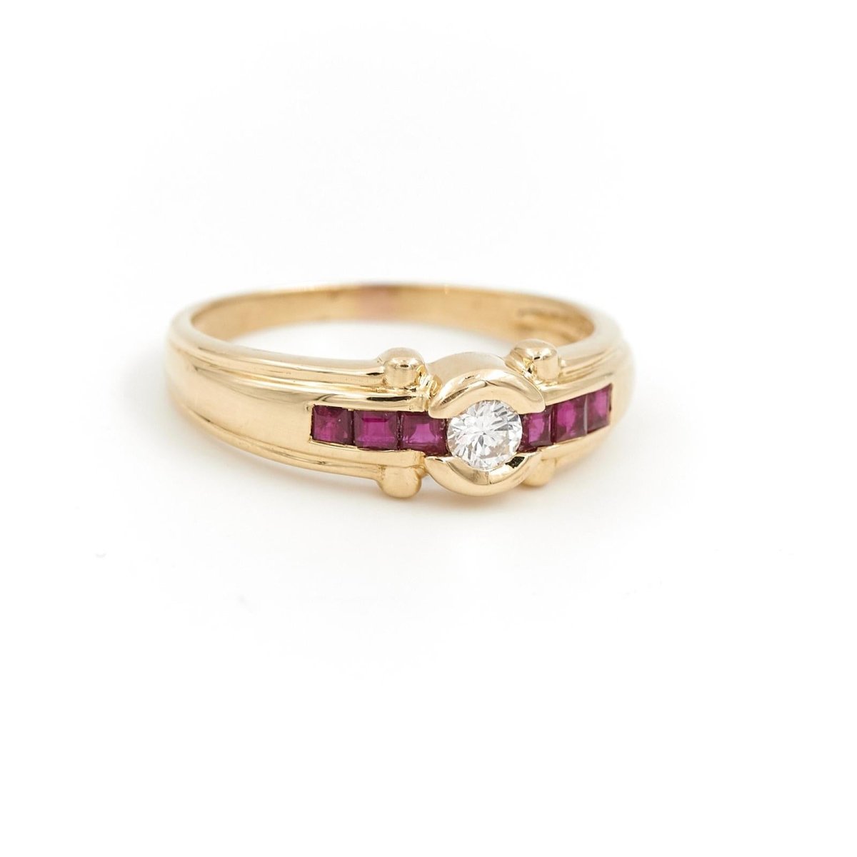 Bague Solitaire Or jaune Diamant - Castafiore