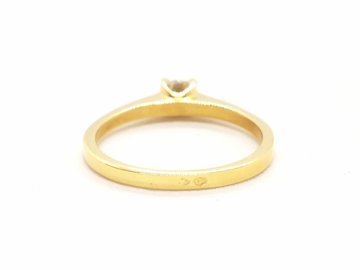 Bague Solitaire Or jaune Diamant - Castafiore