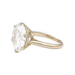 Bague solitaire, or jaune, diamant 7,59 carats. - Castafiore