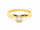 Bague Solitaire Or jaune Diamant - Castafiore