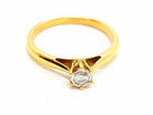 Bague Solitaire Or jaune Diamant - Castafiore