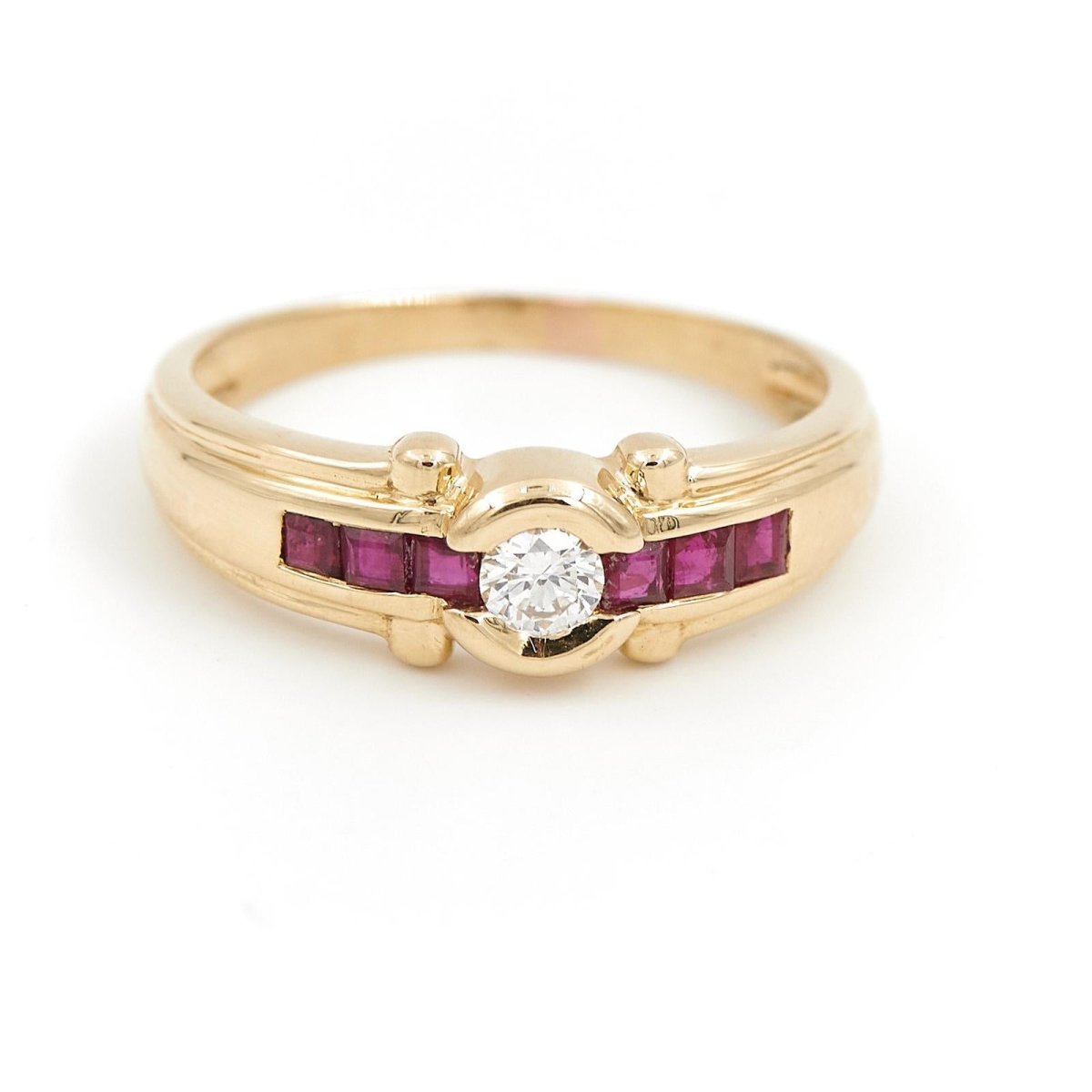 Bague Solitaire Or jaune Diamant - Castafiore