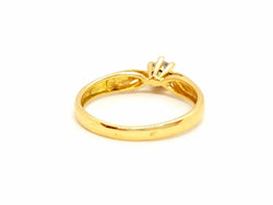 Bague Solitaire Or jaune Diamant - Castafiore