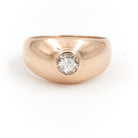 Bague Solitaire Or rose Diamant - Castafiore