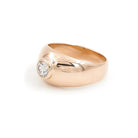 Bague Solitaire Or rose Diamant - Castafiore