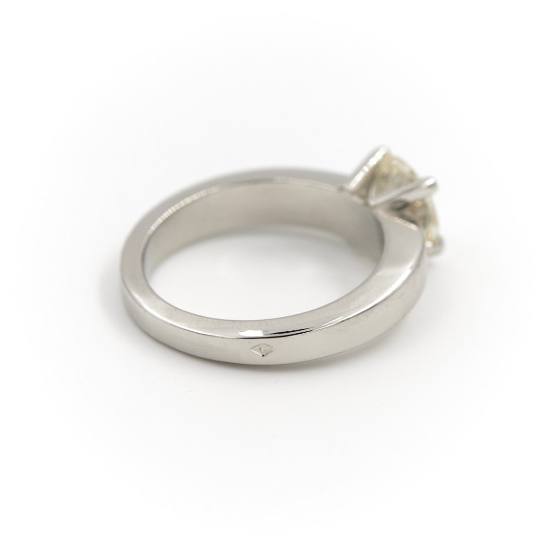 Bague Solitaire Platine Diamant - Castafiore