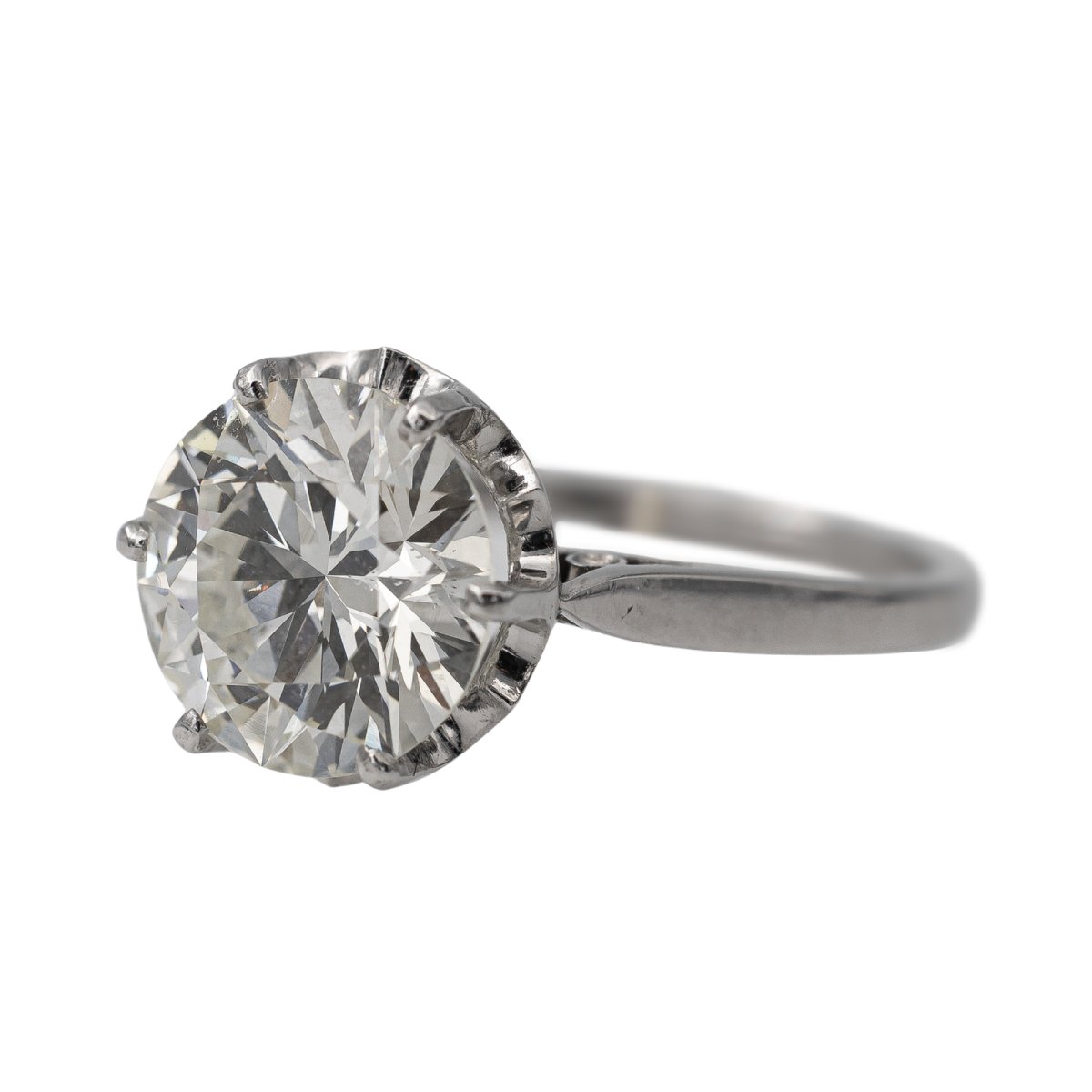 Bague Solitaire platine et diamant - Castafiore