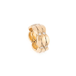 Bague souple en or jaune et diamants, CARTIER - Castafiore