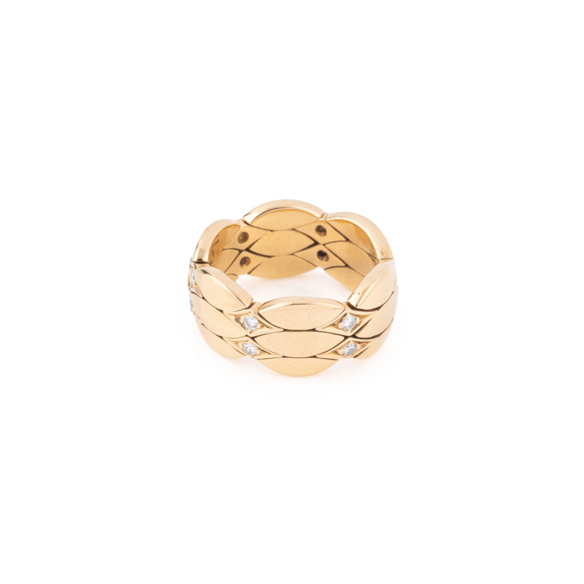Bague souple en or jaune et diamants, CARTIER - Castafiore