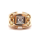 Bague Tank diamant en or jaune - Castafiore