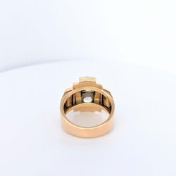 Bague Tank en or rose et diamants - Castafiore