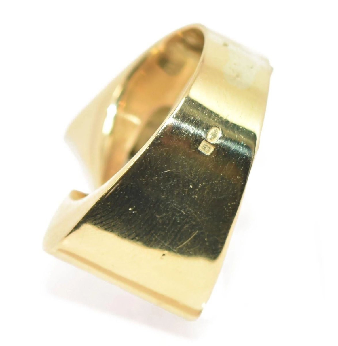 Bague Tank platine et diamant 1950 - Castafiore