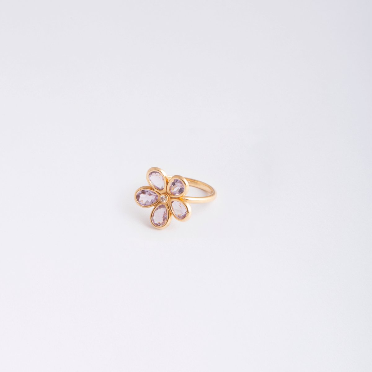 Bague TIFFANY & CO., en or jaune, améthyste et diamant - Castafiore