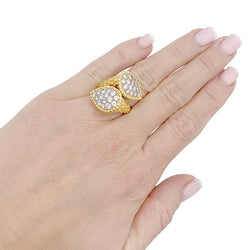 Bague Toi et Moi BOUCHERON "Serpent Bohème" en or jaune, platine et diamants - Castafiore