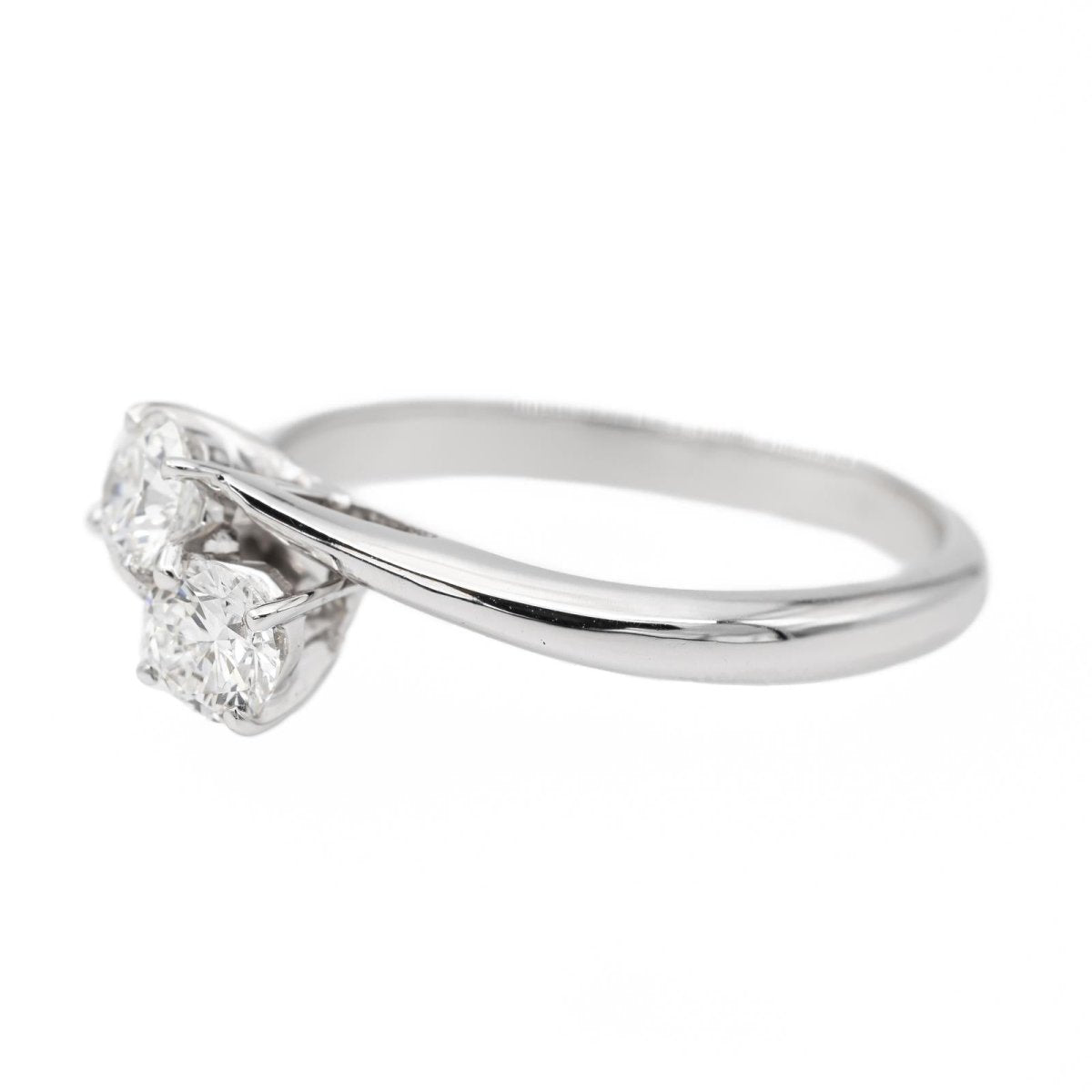 Bague Toi et Moi en or blanc et diamant - Castafiore