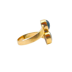 Bague Toi et Moi Saphirs Etoilés - Castafiore