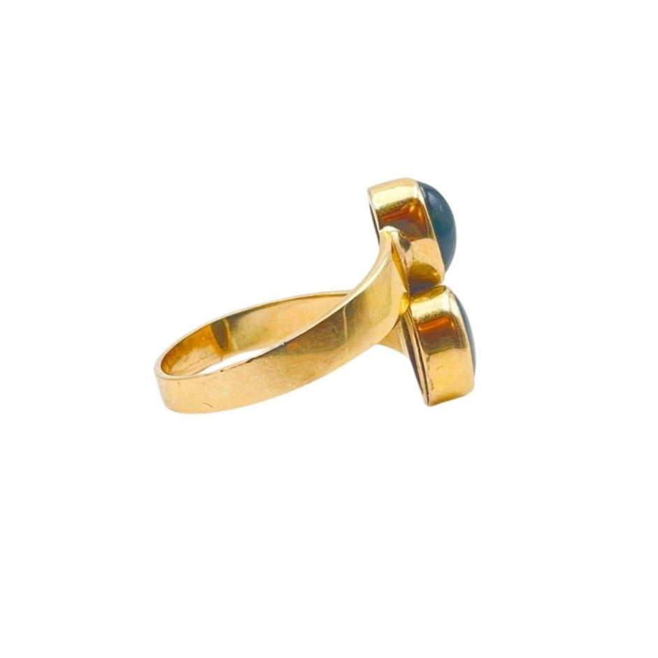 Bague Toi et Moi Saphirs Etoilés - Castafiore