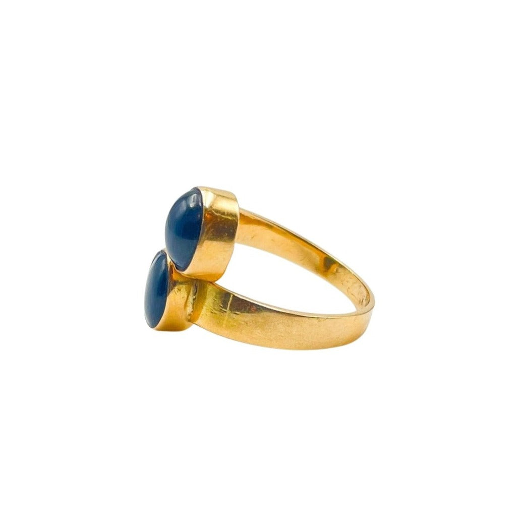 Bague Toi et Moi Saphirs Etoilés - Castafiore