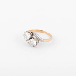 Bague Toi & Moi en diamant platine et or - Castafiore