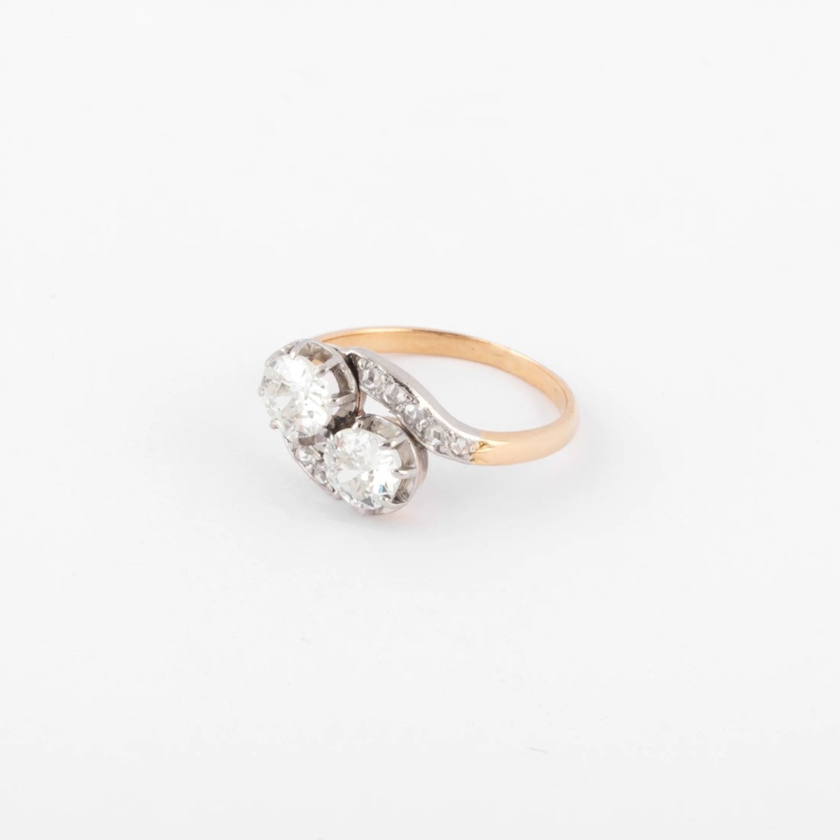 Bague Toi & Moi en diamant platine et or - Castafiore