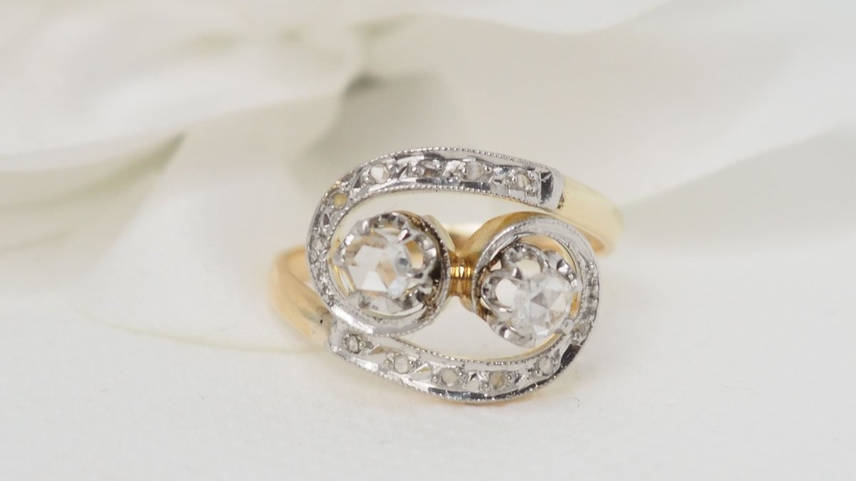 Bague Toi & Moi en or et diamants - Castafiore