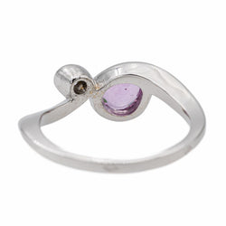 Bague Toi & Moi Or blanc Saphir - Castafiore