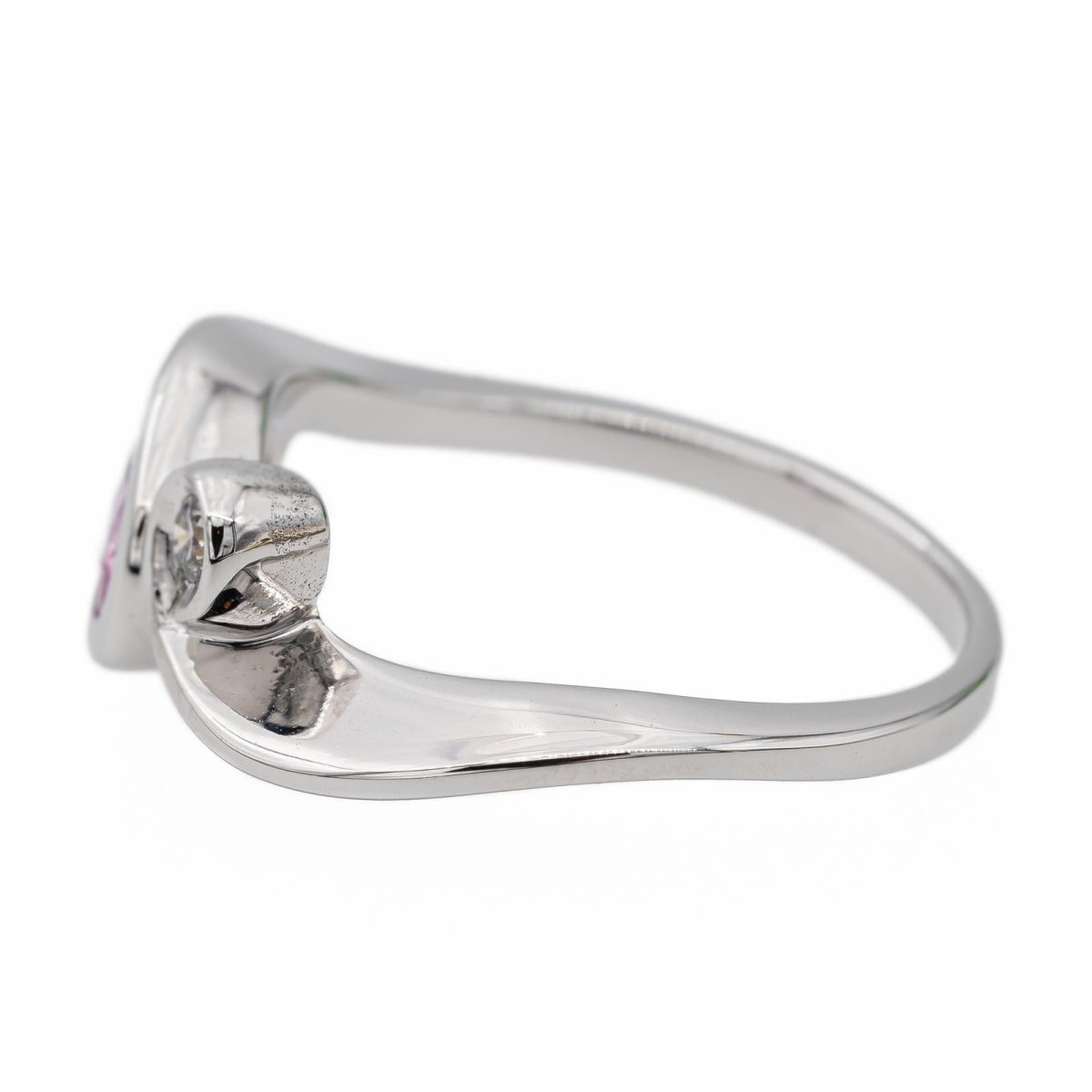 Bague Toi & Moi Or blanc Saphir - Castafiore