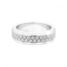 Bague Tour Complet Or Blanc et Diamants - Castafiore