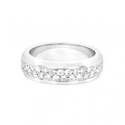 Bague Tour Complet Or Blanc et Diamants - Castafiore