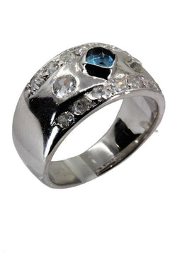 BAGUE TOURMALINE ET DIAMANTS - Castafiore