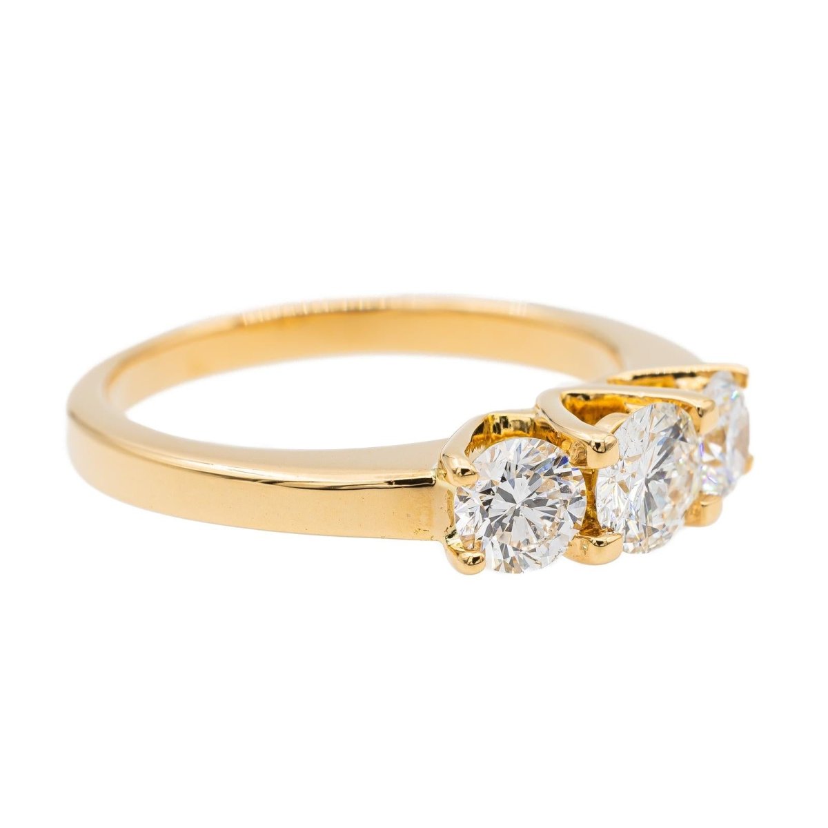 Bague Trilogie Or jaune Diamant - Castafiore