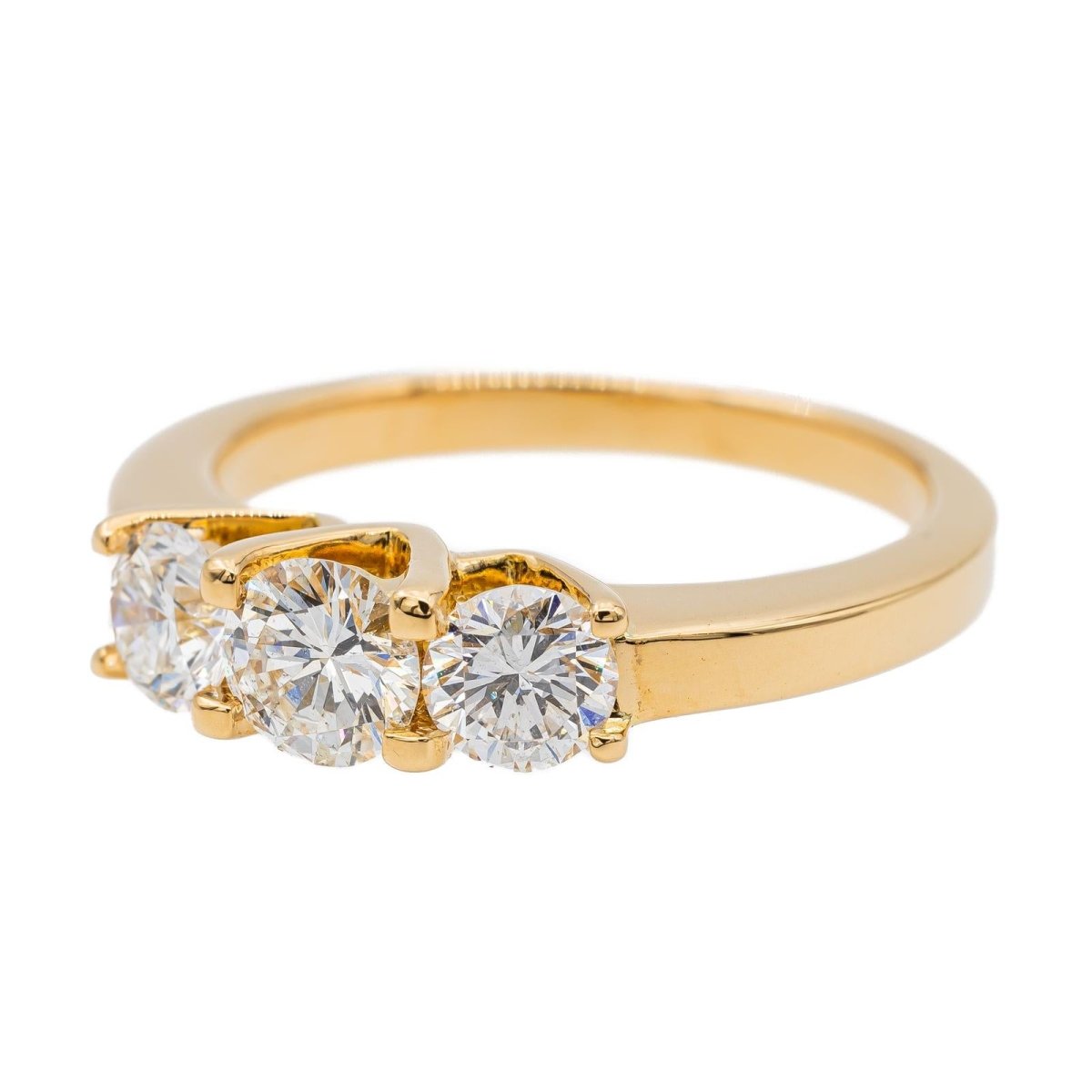Bague Trilogie Or jaune Diamant - Castafiore