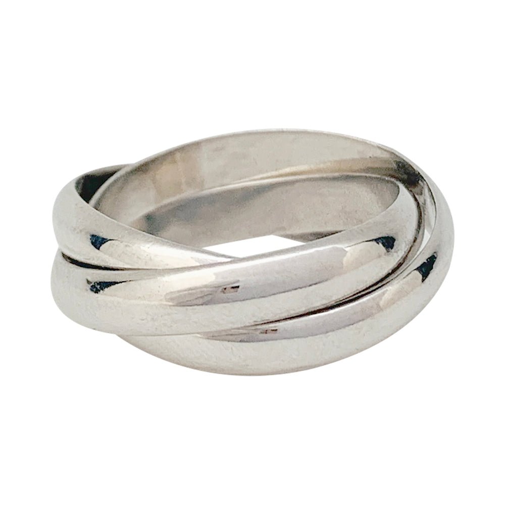 Bague "Trinity" CARTIER or blanc, moyen modèle - Castafiore
