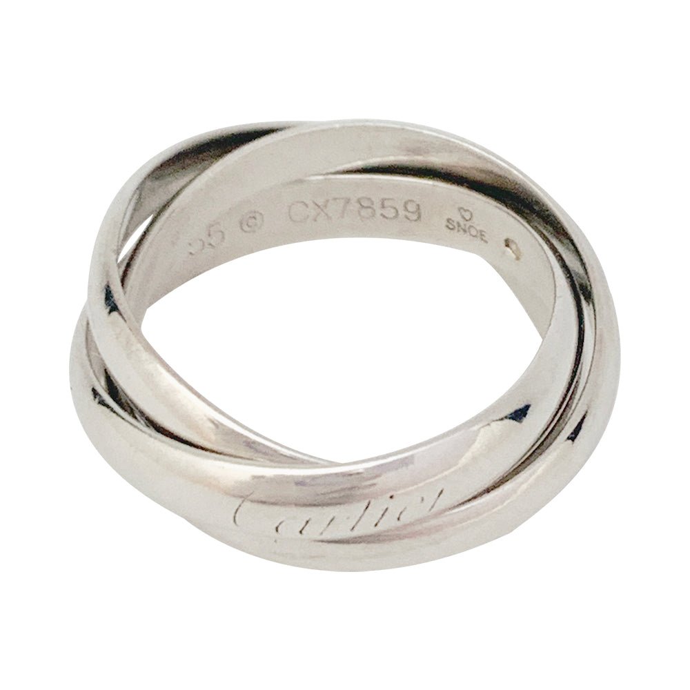Bague "Trinity" CARTIER or blanc, moyen modèle - Castafiore