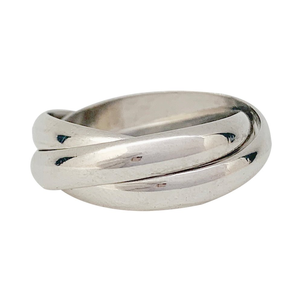 Bague "Trinity" CARTIER or blanc, moyen modèle - Castafiore