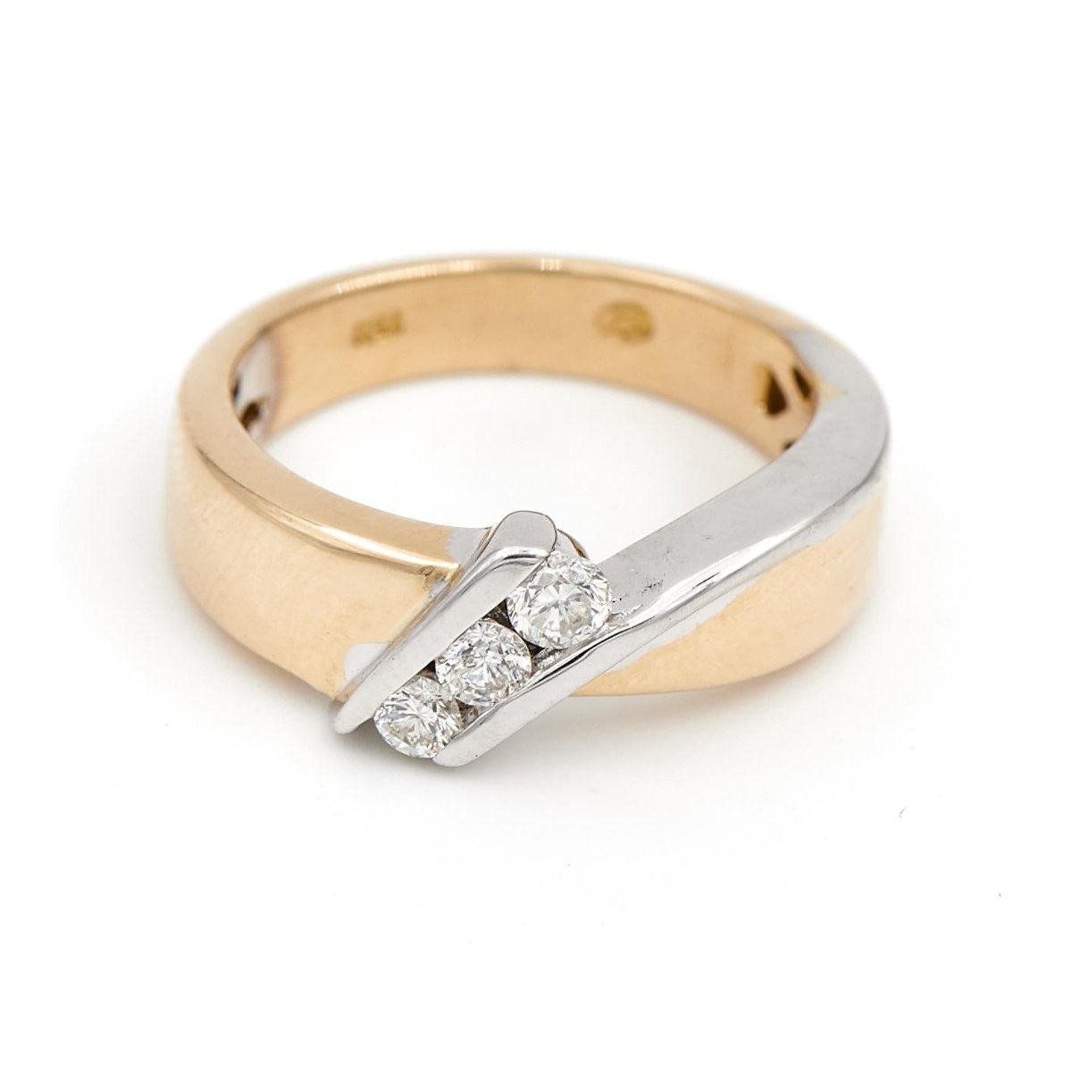 Bague Triologie Or jaune Diamant - Castafiore
