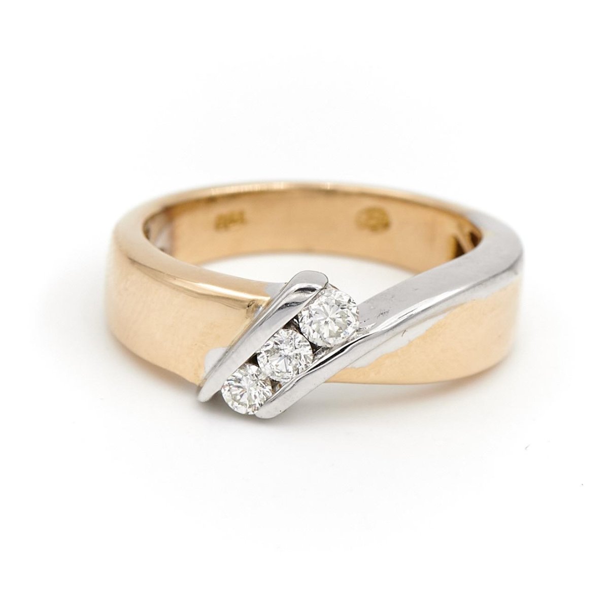 Bague Triologie Or jaune Diamant - Castafiore