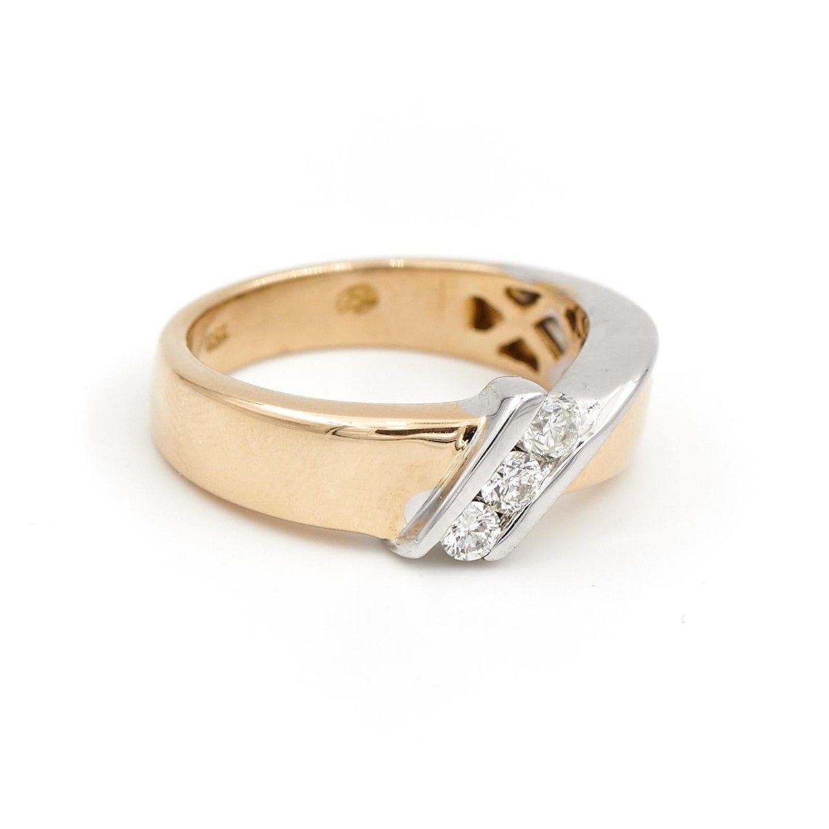 Bague Triologie Or jaune Diamant - Castafiore