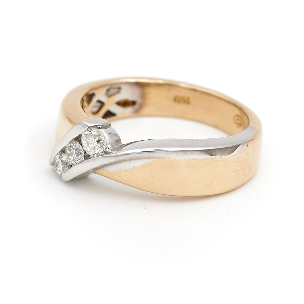 Bague Triologie Or jaune Diamant - Castafiore