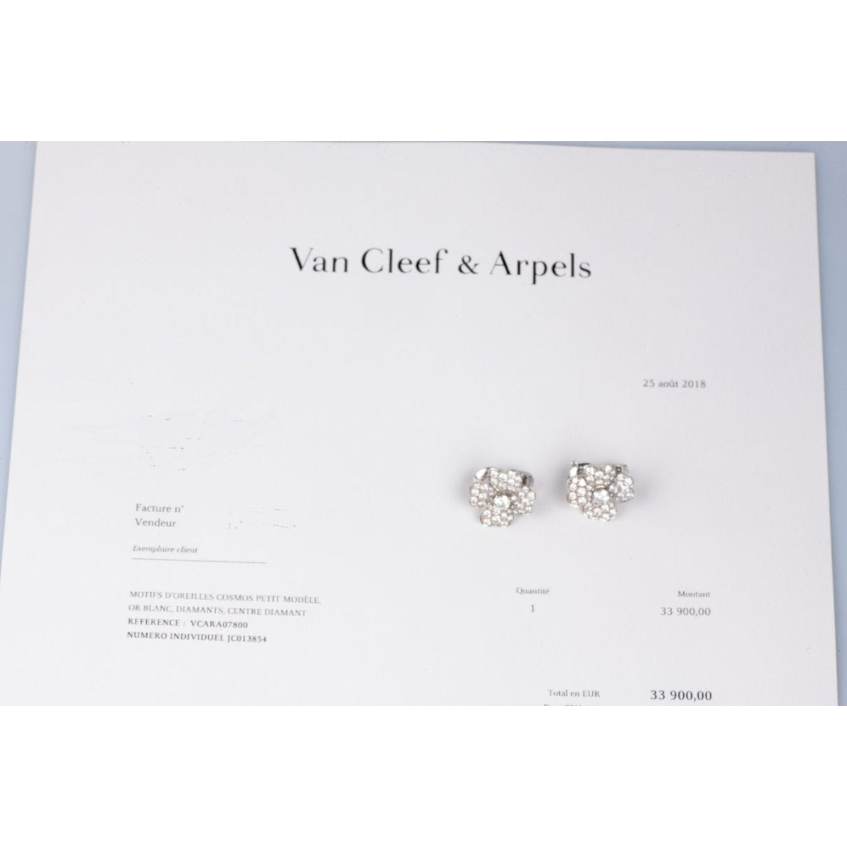 Bague VAN CLEEF & ARPELS "Cosmos" en or blanc ornée de 53 diamants - Castafiore
