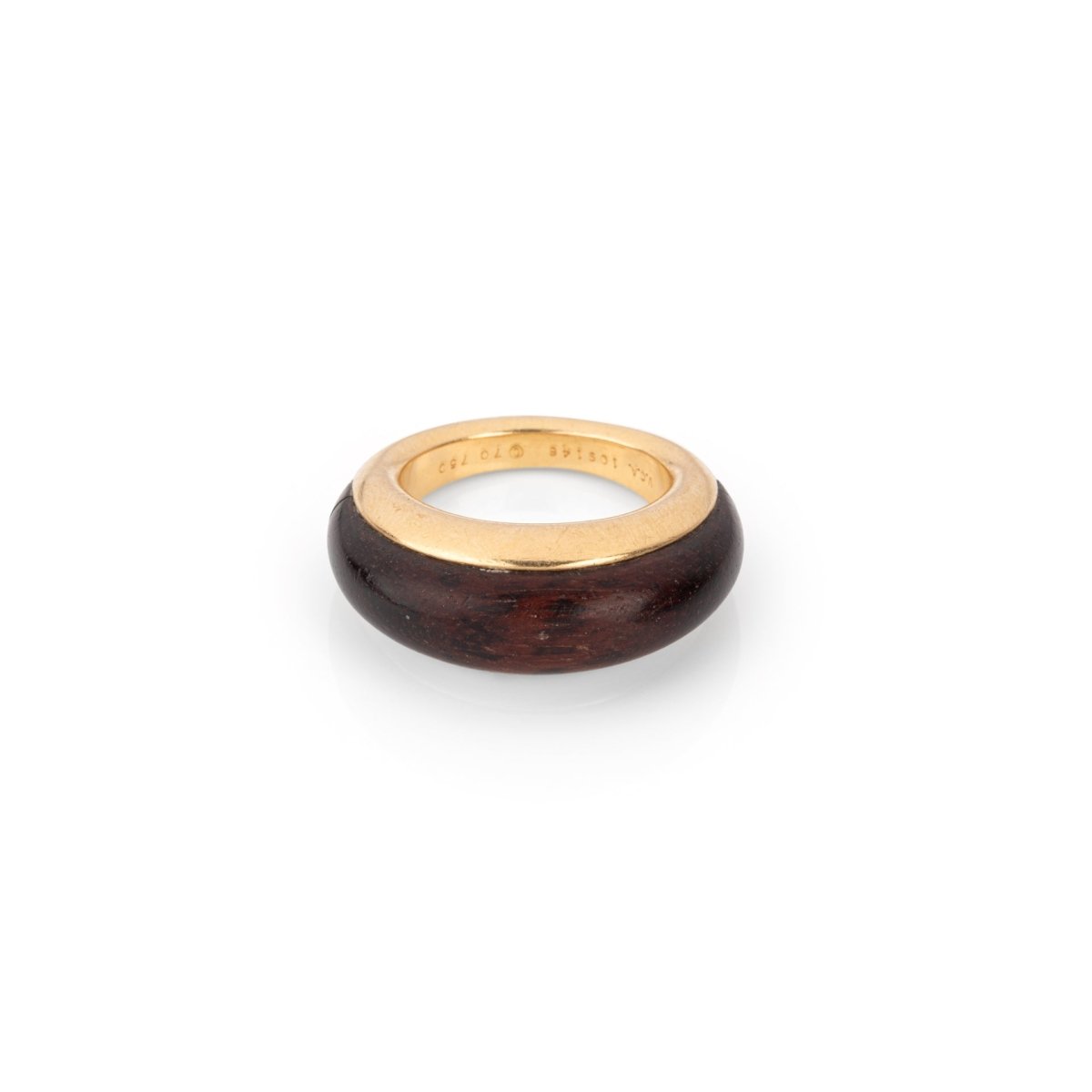 Bague VAN CLEEF & ARPELS en or jaune et bois d'amourette - Castafiore