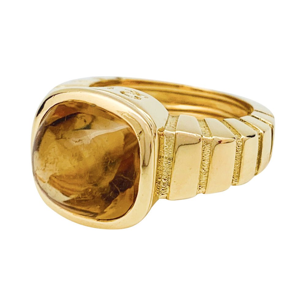 Bague Van Cleef & Arpels "Façade" en or jaune, citrine - Castafiore