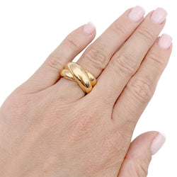 Bague vintage Cartier, "Colisée", or jaune. - Castafiore