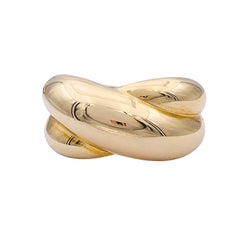 Bague vintage Cartier, "Colisée", or jaune. - Castafiore